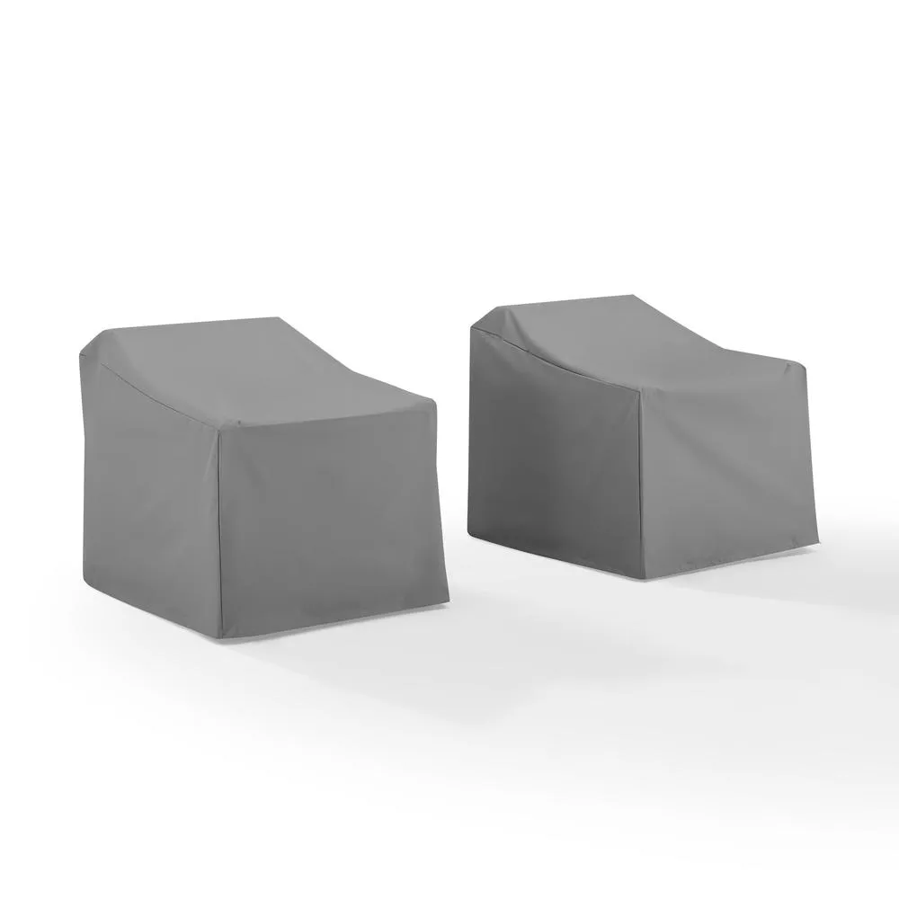 2Pc Furniture Cover Set Gray - 2 Chairs