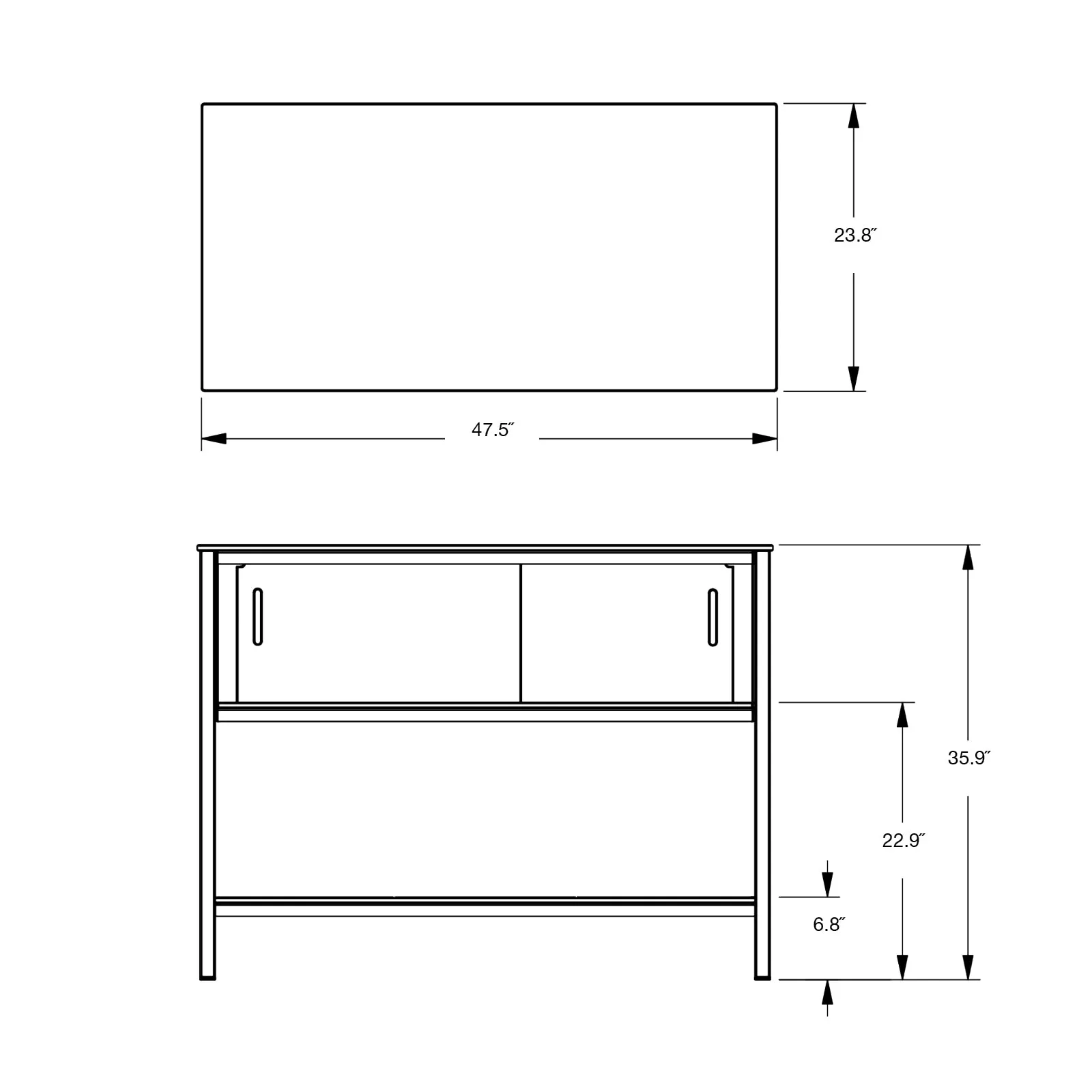 A La Carte Half Cabinet
