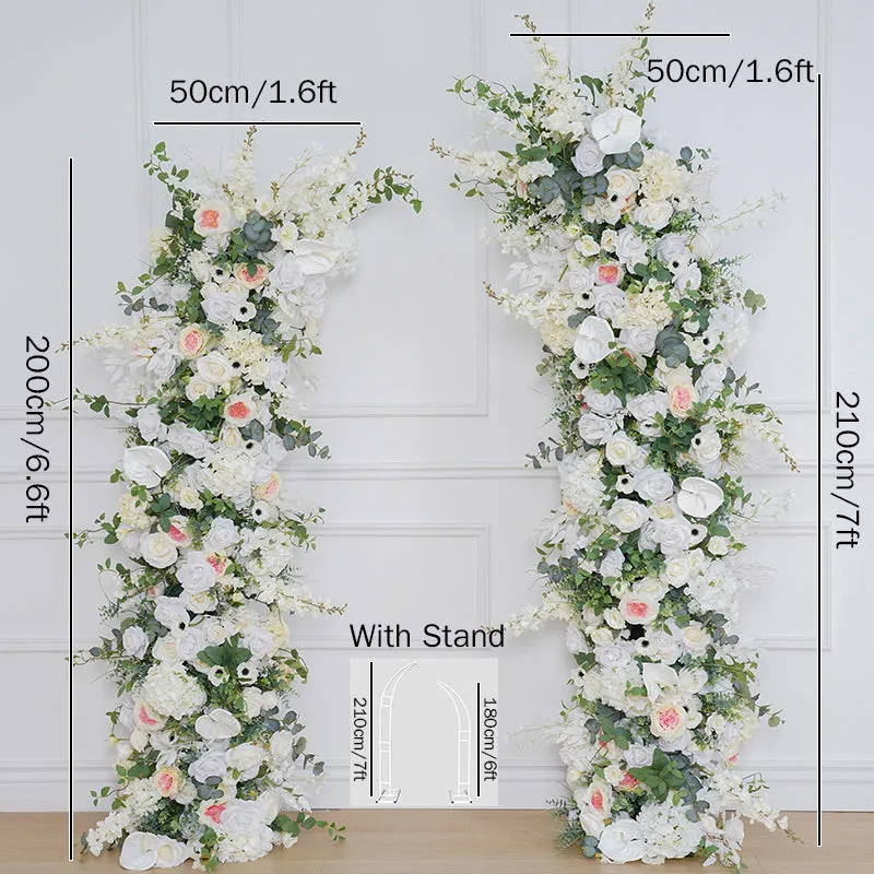 A8124 Outdoor Wedding Horn Arch Deor Floral Arrangement