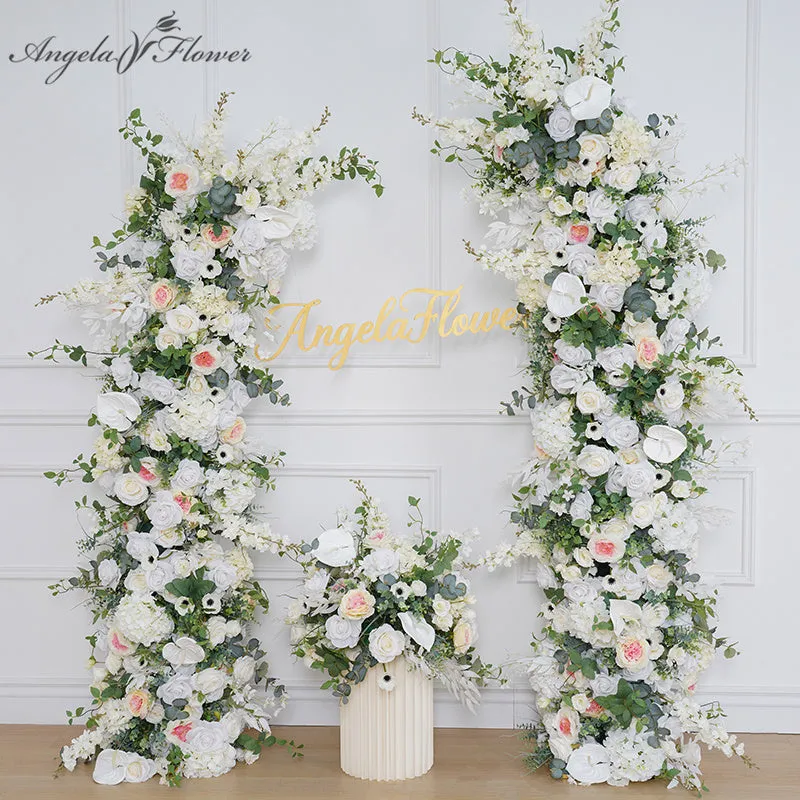 A8124 Outdoor Wedding Horn Arch Deor Floral Arrangement