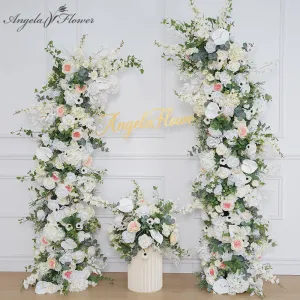 A8124 Outdoor Wedding Horn Arch Deor Floral Arrangement