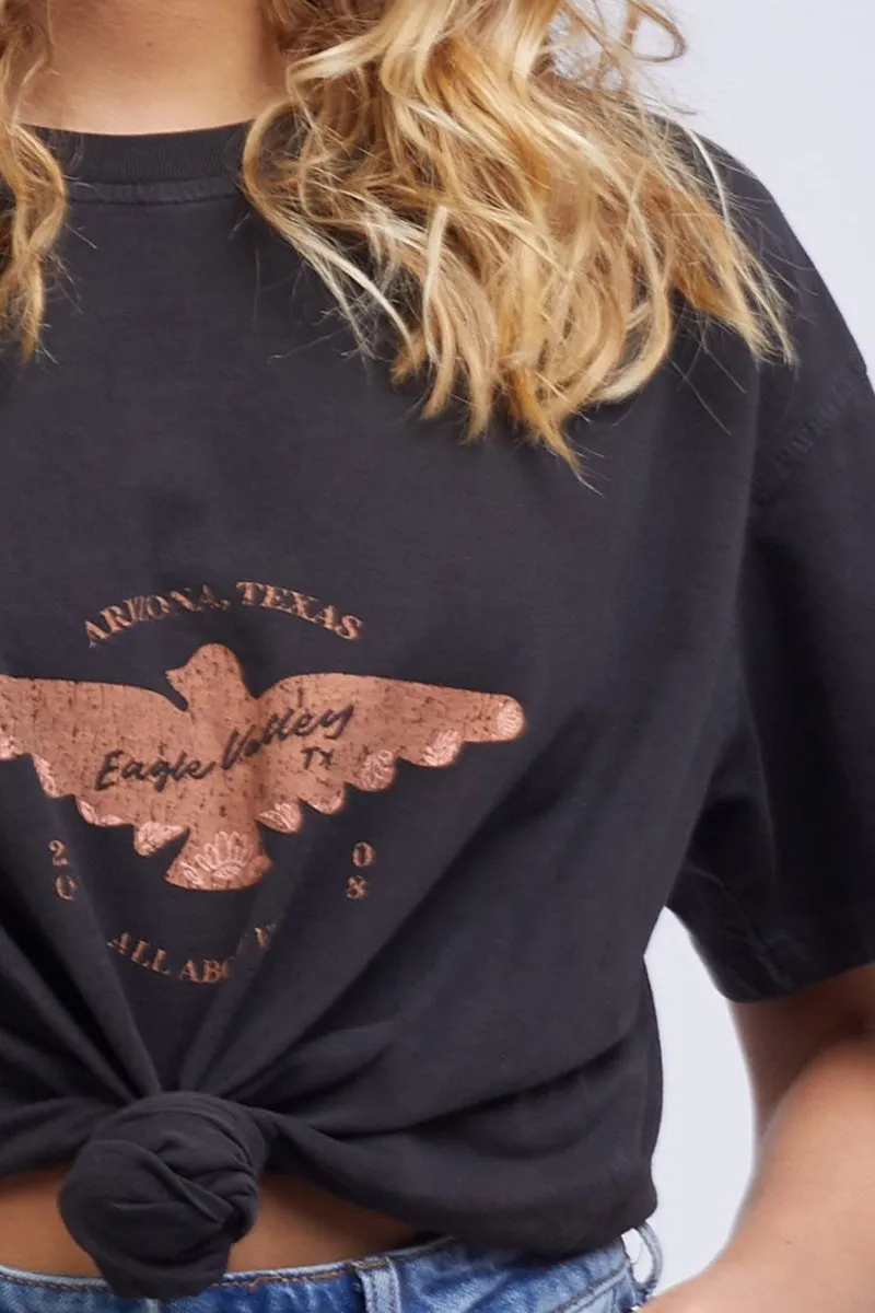 All About Eve - Parker Tee - Washed Black