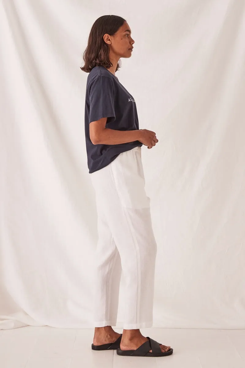 Assembly Label - Logo Cotton Crew Tee - Navy