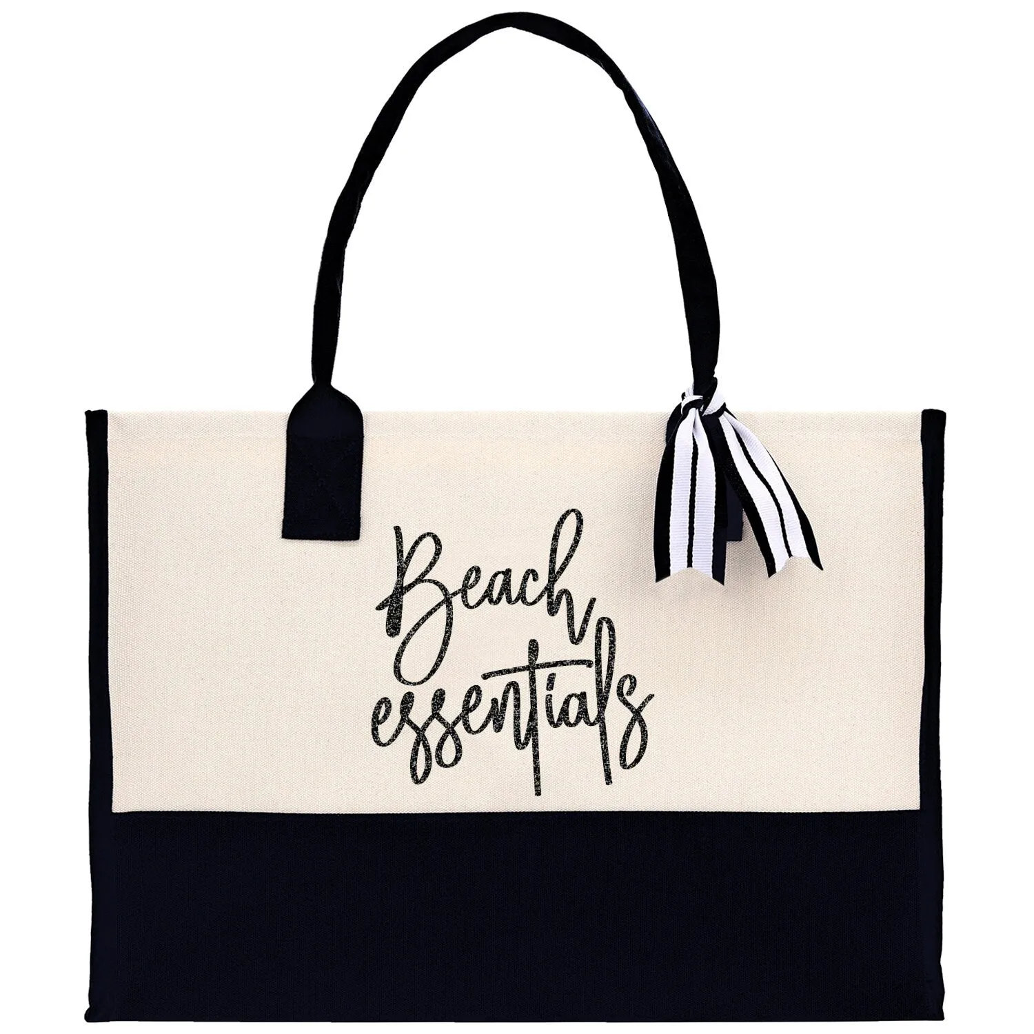 Beach Essentials Tote Bag Beach Vacation Tote Bag Summer Beach Canvas Tote Bag Large Canvas Beach Bag Weekender Tote Bag
