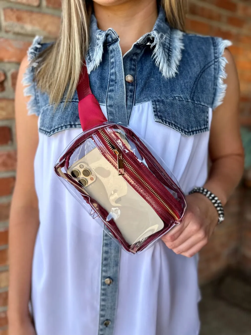 Cassie Clear Belt Bag