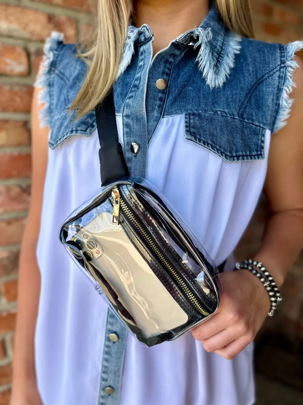 Cassie Clear Belt Bag
