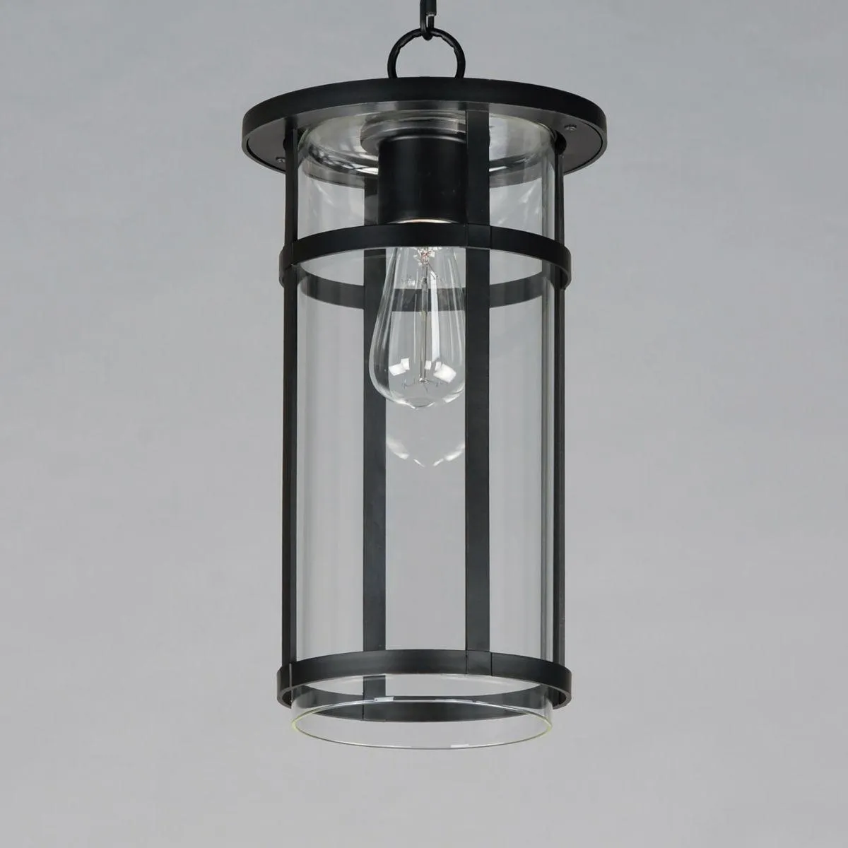 Clyde Vivex 18 in. Outdoor Pendant Light Black Finish