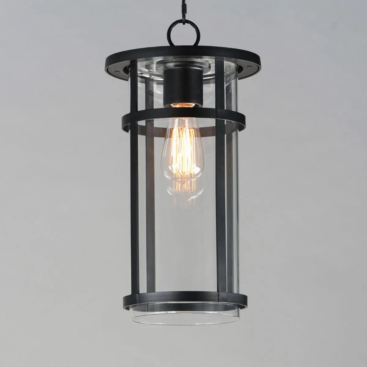 Clyde Vivex 18 in. Outdoor Pendant Light Black Finish