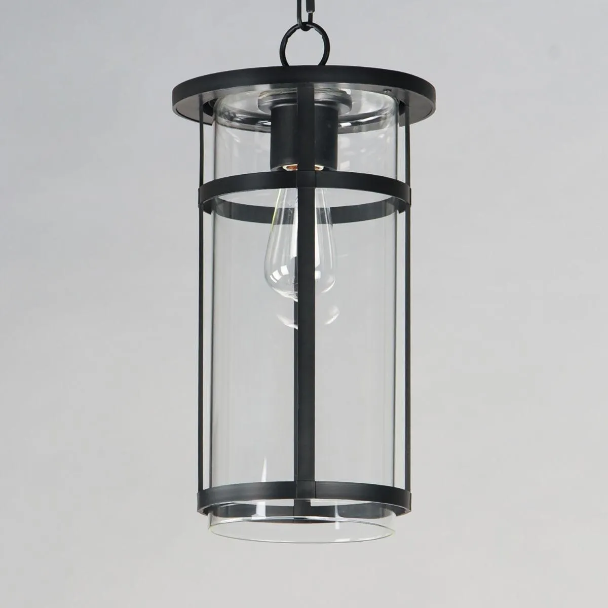 Clyde Vivex 18 in. Outdoor Pendant Light Black Finish