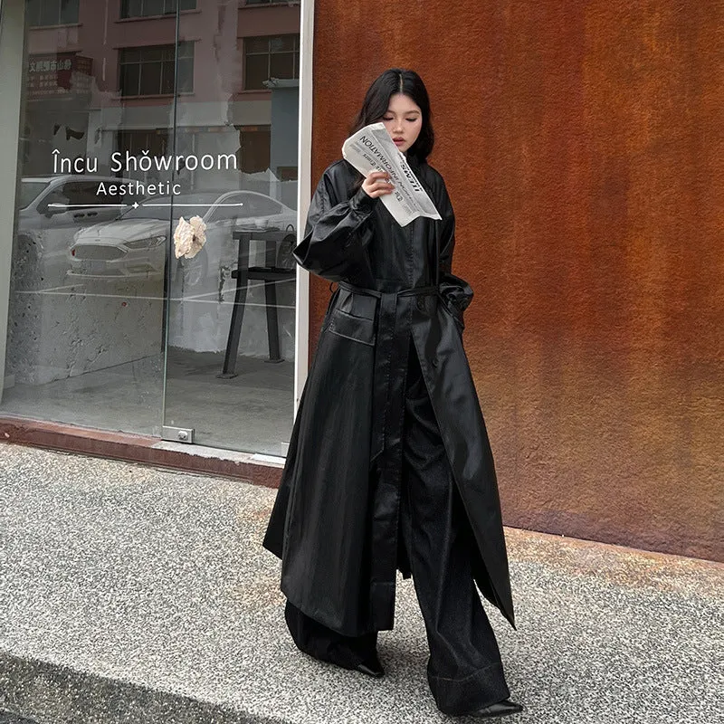 cold weather outfits Joskaa NEIHE Elegant Women's Loose Fit Genuine Leather Jacket Autumn 2024 New Style Saddle Sleeve Coat Warm Comfortable Women's Outerwe