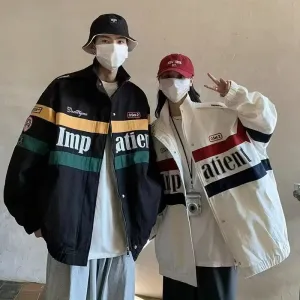 cold weather outfits Joskaa Vintage High-end Feel Motorcycle Jacket For Couples American Style Embroidery Spring Autumn Season Leather Coat Trendy Brand