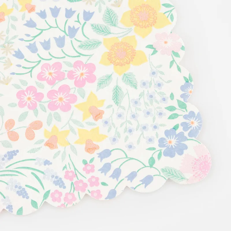 Cottage Garden Napkins Small 16pk.