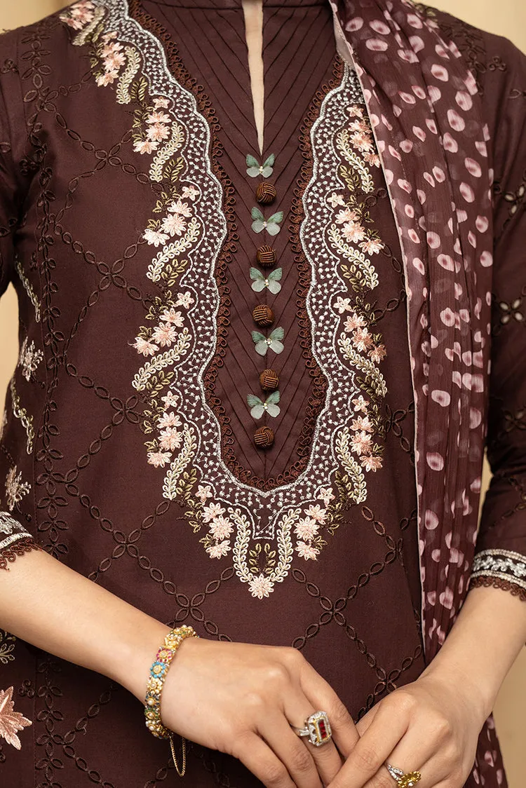 Hemstitch - Luxury Lawn Collection - Mulberry