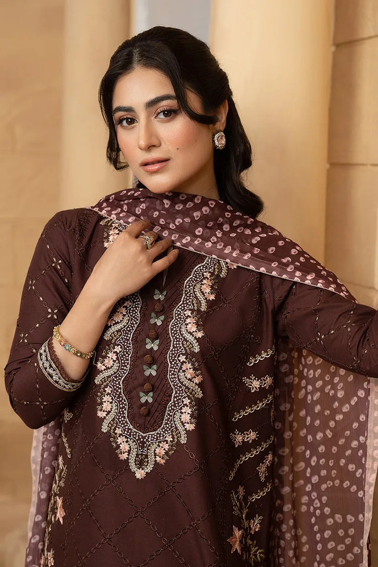 Hemstitch - Luxury Lawn Collection - Mulberry