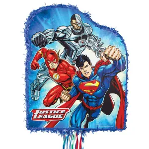 Justice League Pull String Piñata 21.5" | 1 ct
