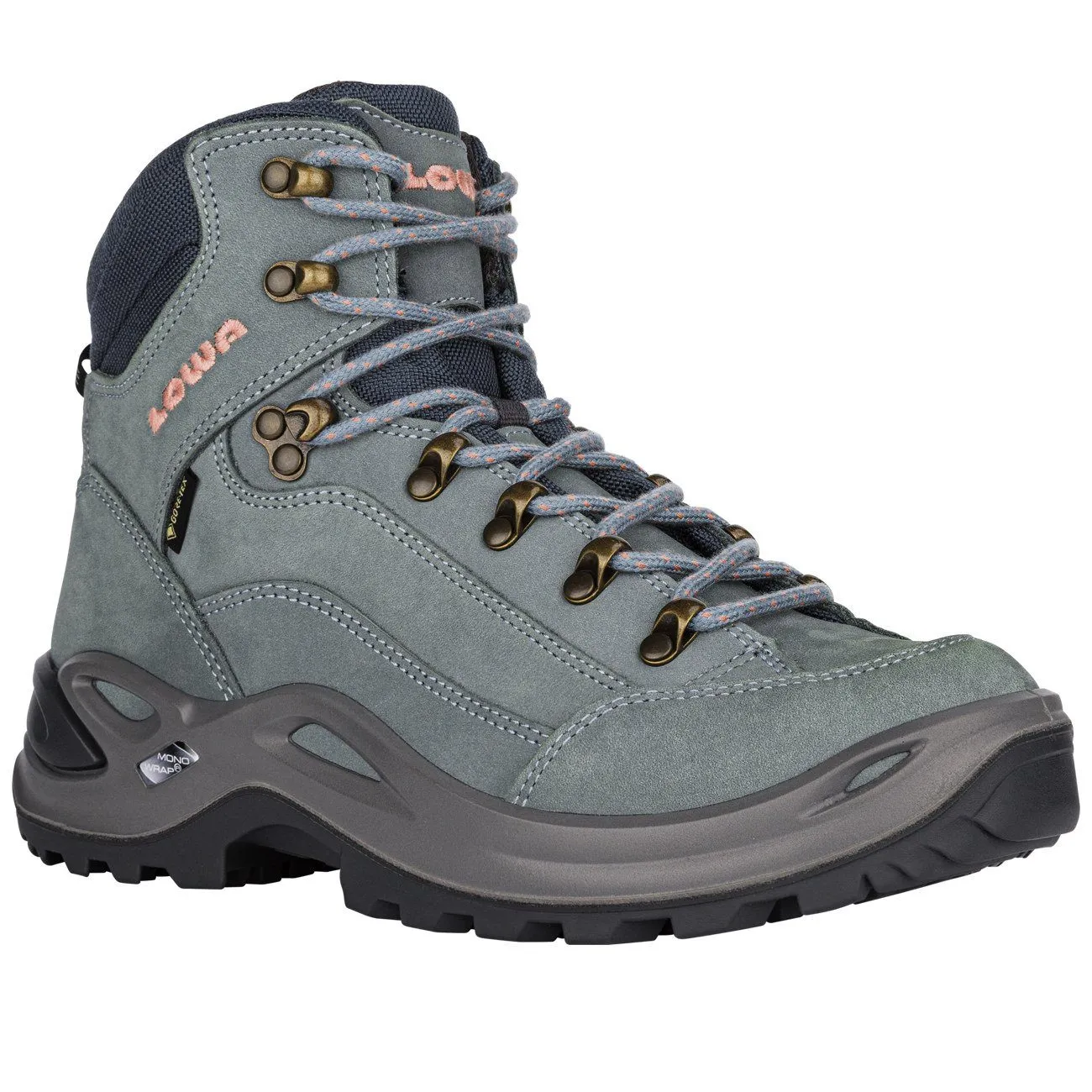LOWA Renegade GTX Mid Womens Ice Blue/Salmon