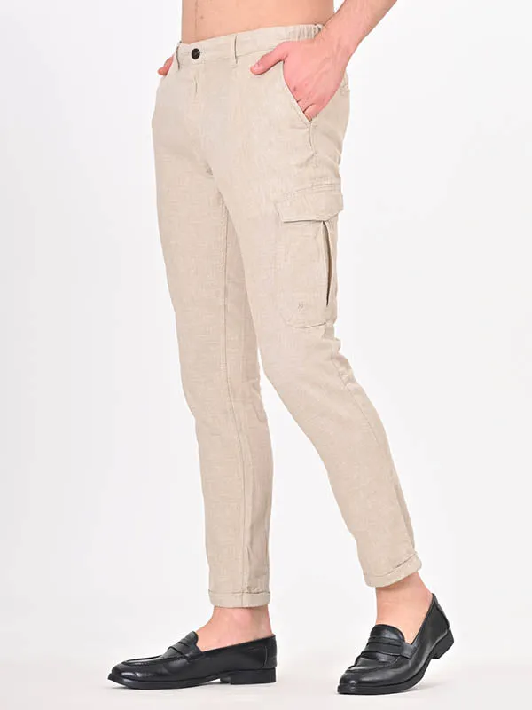 Men Urban Fit Linen Blend Trouser