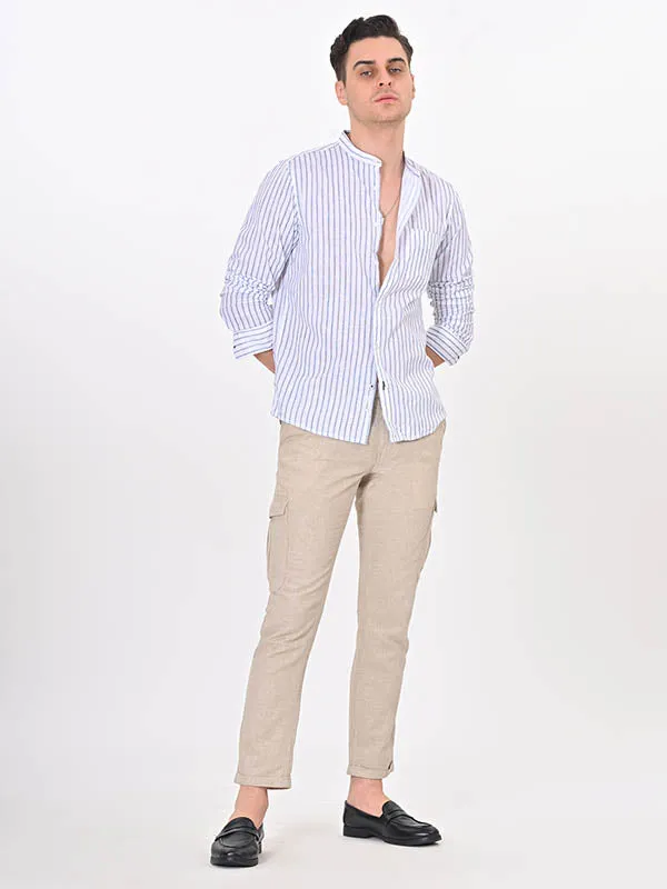 Men Urban Fit Linen Blend Trouser