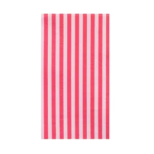 Pink Striped Napkins Large 16 Pk.
