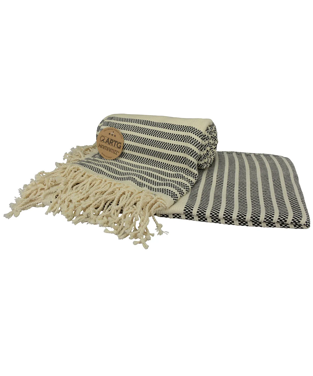Pink/Cream - ARTG® Hamamzz® peshtemal towel