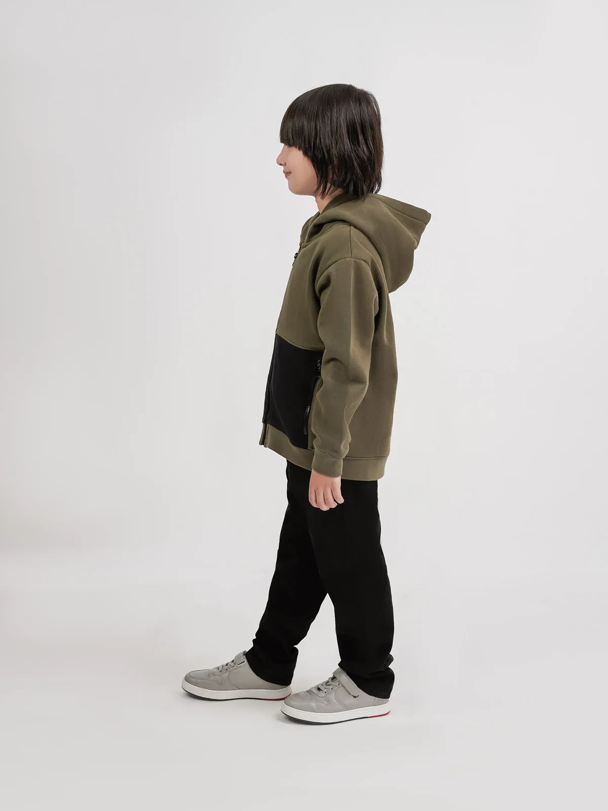 "FLINT" Hoodie with Zip and Pockets