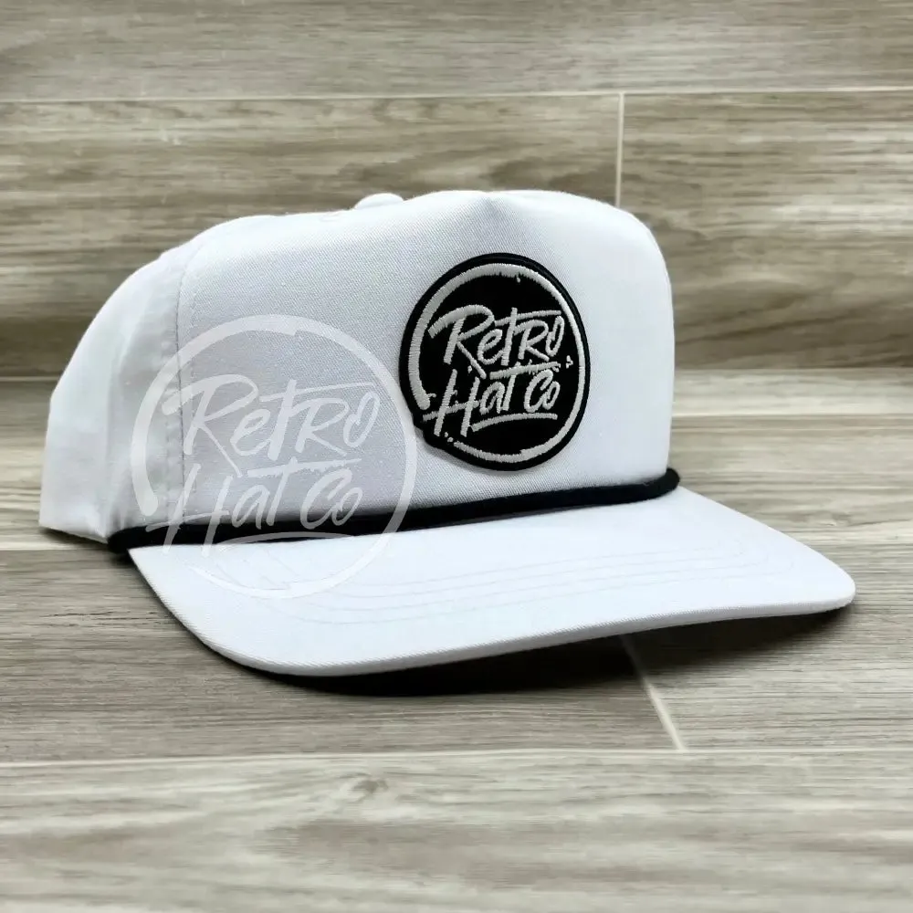 Retro Hat Co. Brand (Glow in the dark) Patch on Retro Rope Hat