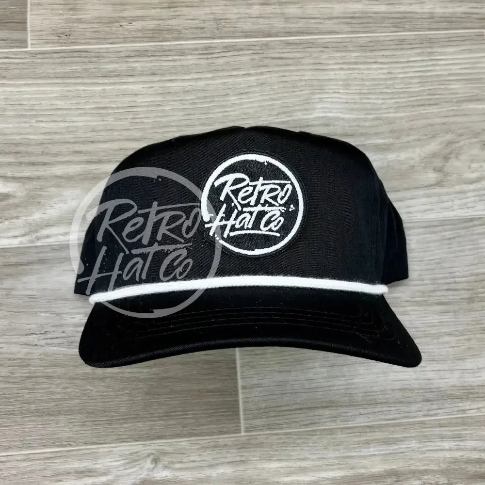 Retro Hat Co. Brand (Glow in the dark) Patch on Retro Rope Hat