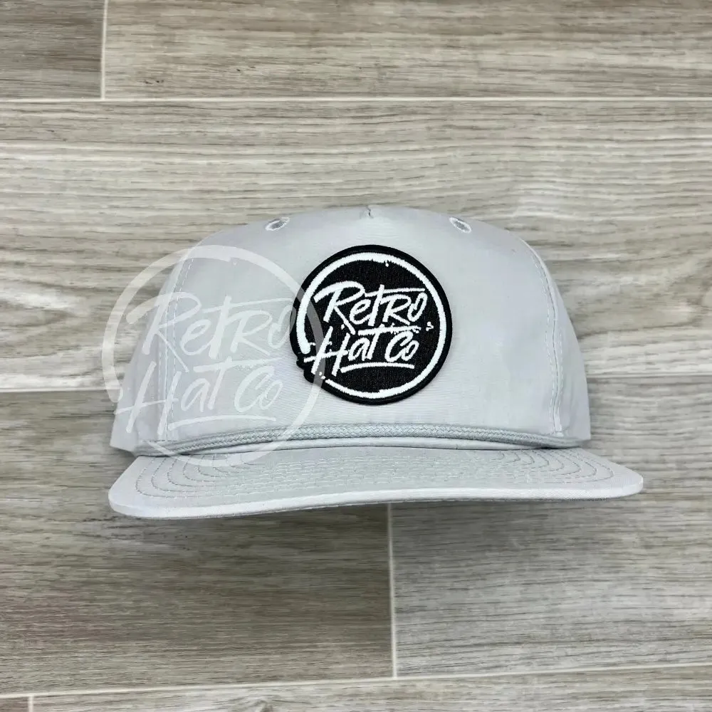Retro Hat Co. Brand (Glow in the dark) Patch on Retro Rope Hat