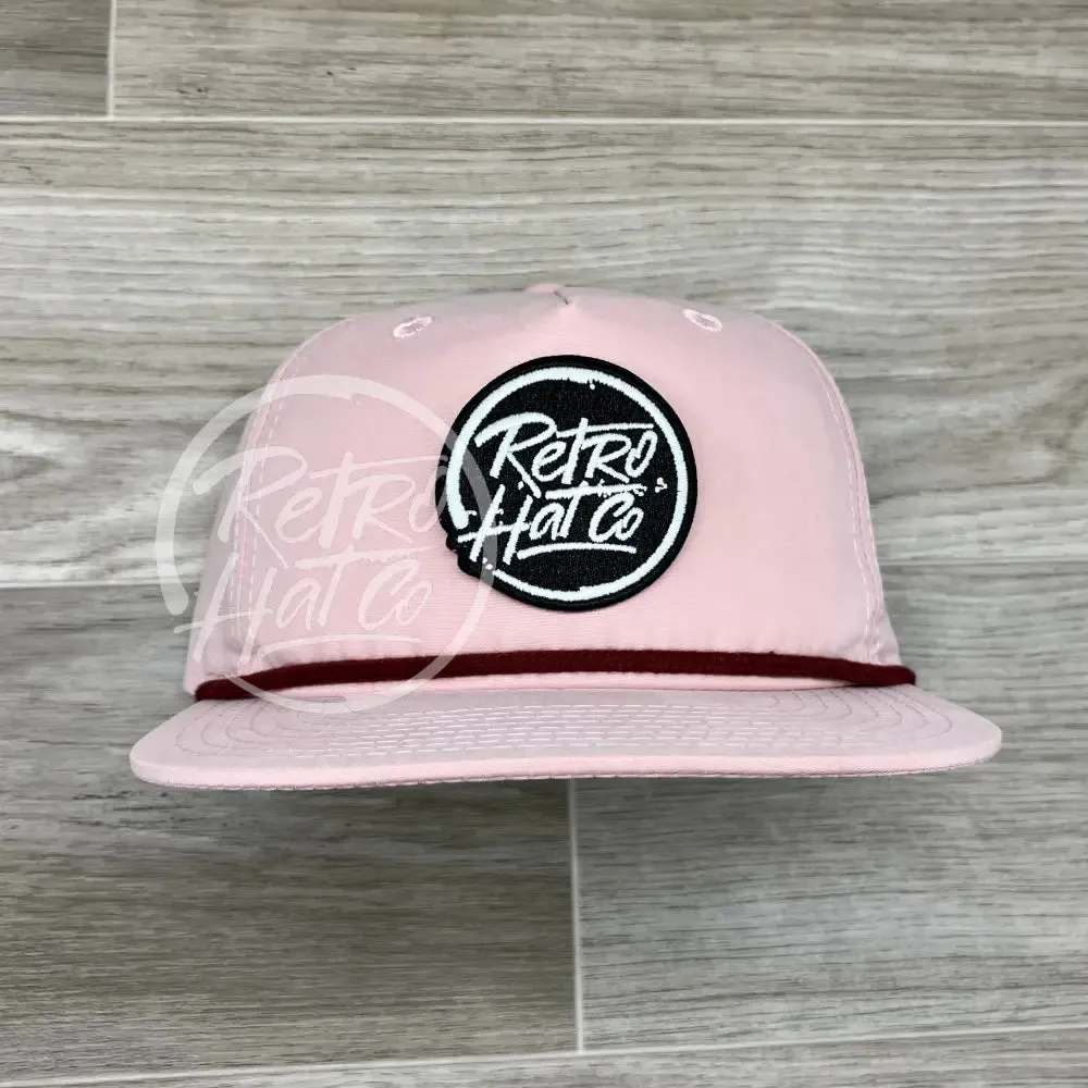 Retro Hat Co. Brand (Glow in the dark) Patch on Retro Rope Hat