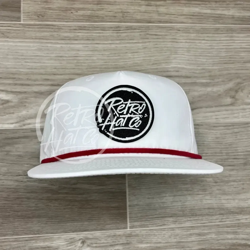 Retro Hat Co. Brand (Glow in the dark) Patch on Retro Rope Hat