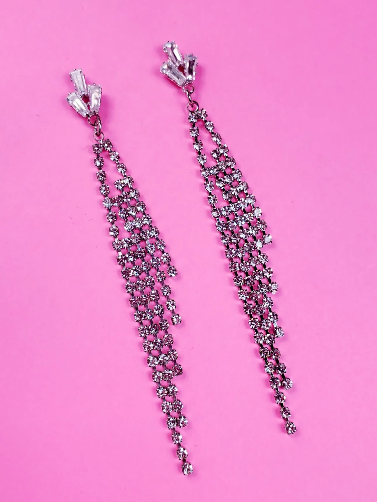 Rhinestone Drop Earrings
