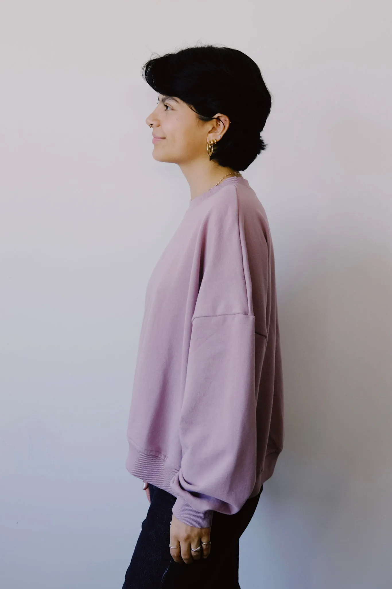 sweater - moha - old rose