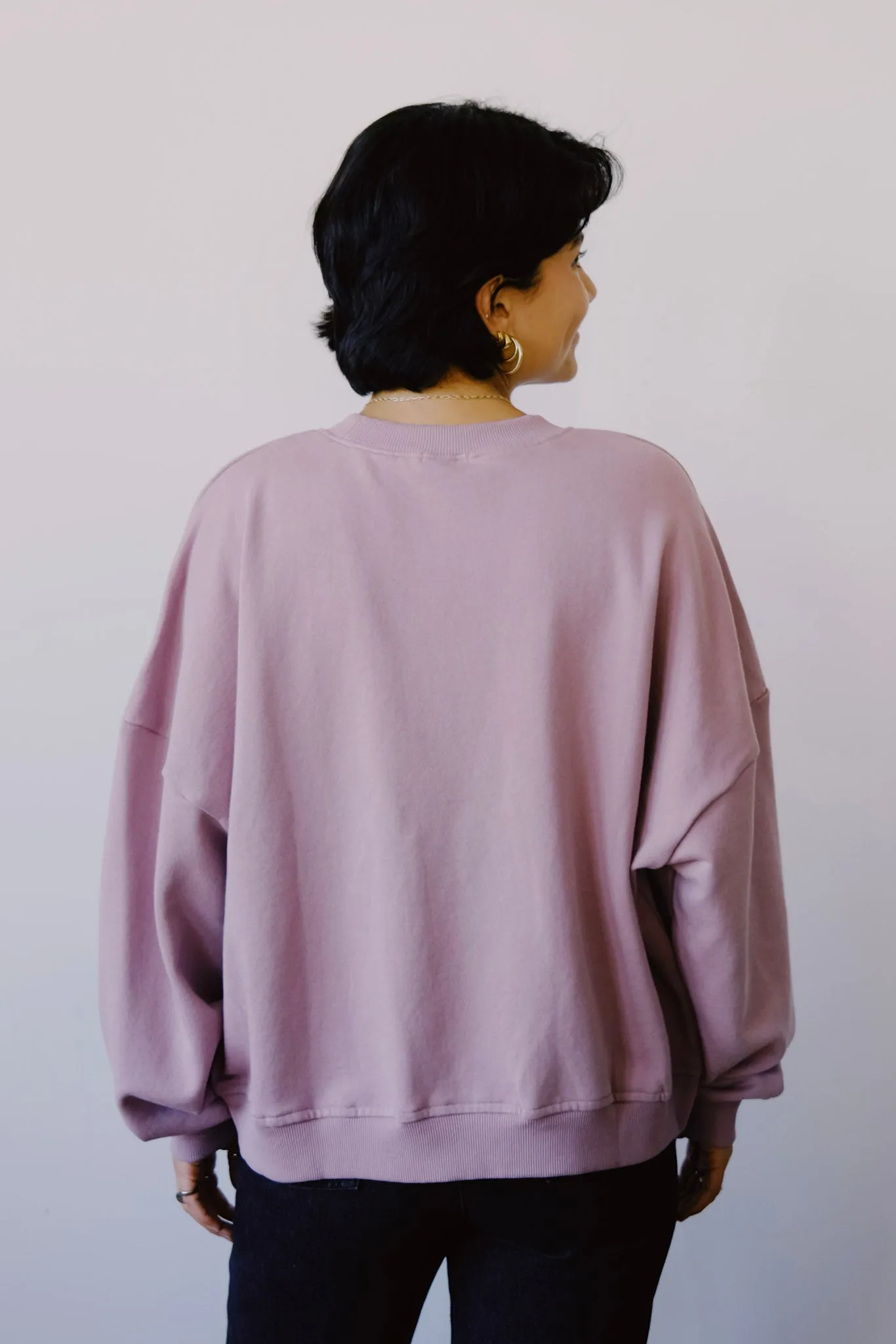 sweater - moha - old rose