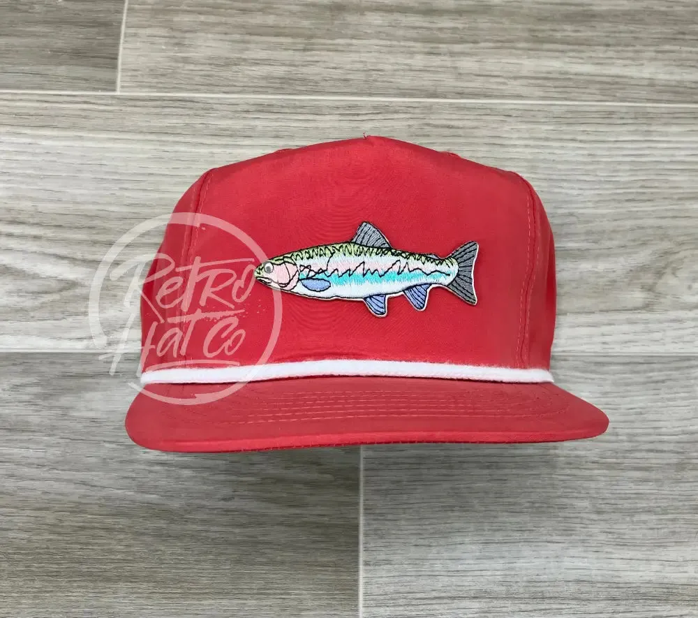 Trout on Retro Poly Rope Hat