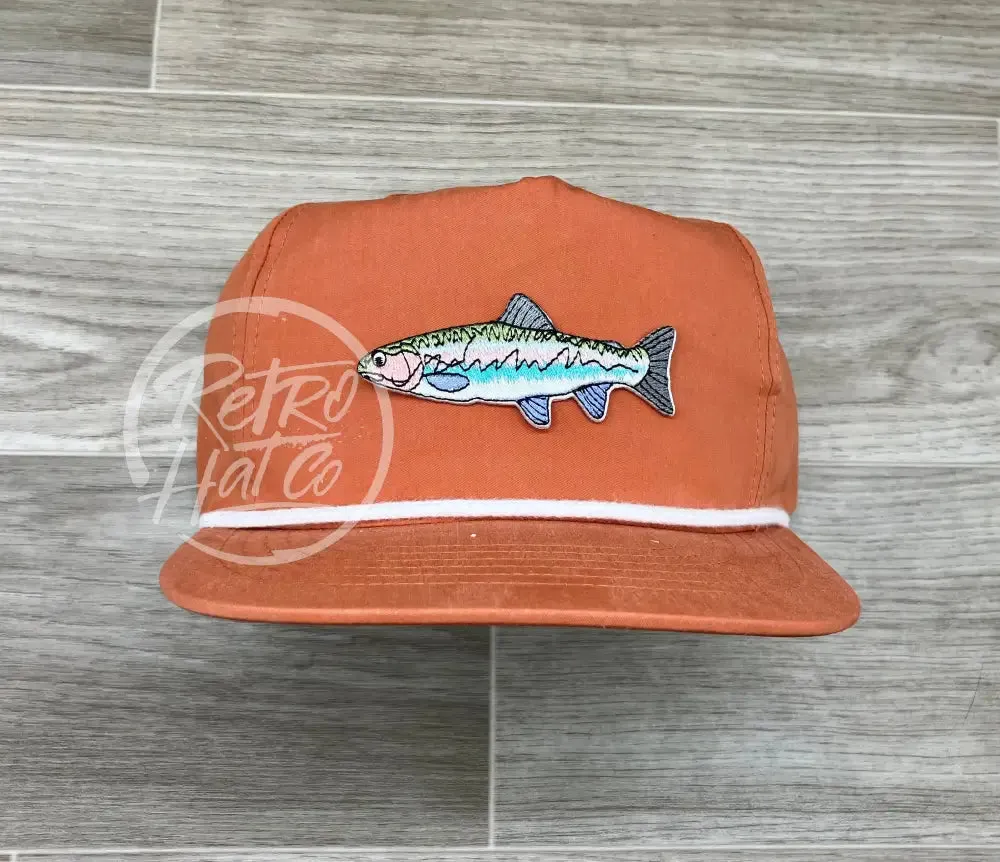 Trout on Retro Poly Rope Hat
