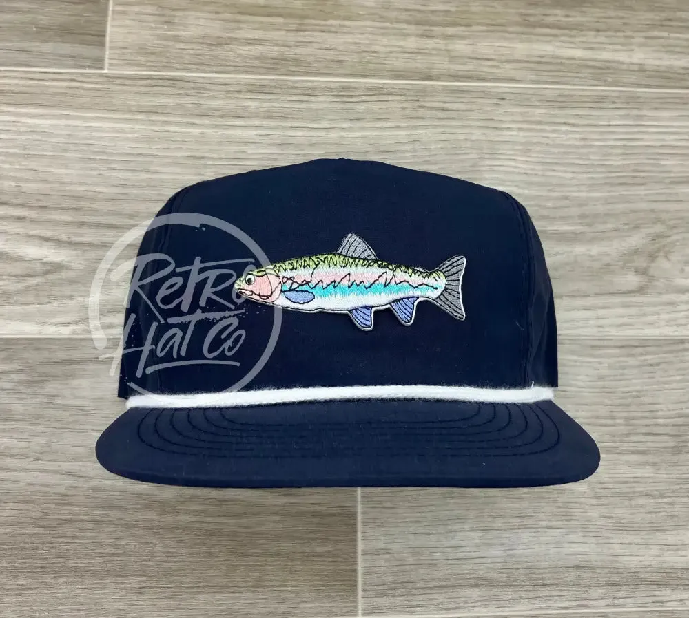 Trout on Retro Poly Rope Hat