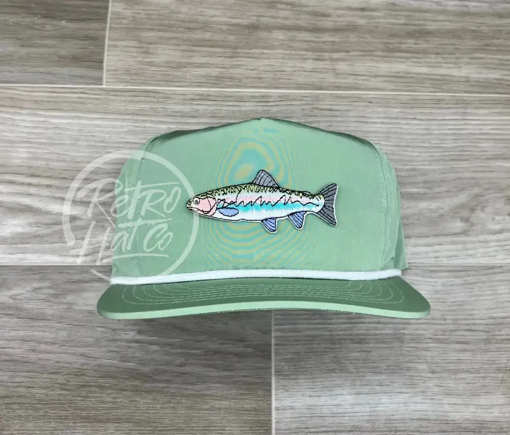 Trout on Retro Poly Rope Hat