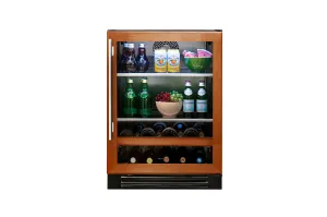 True-Residential TBC-24-R-OG-C Panel Ready/ Glass - 2 Glass Shelves, 1 Wine & Floor Cradle- Hinge Right (R)