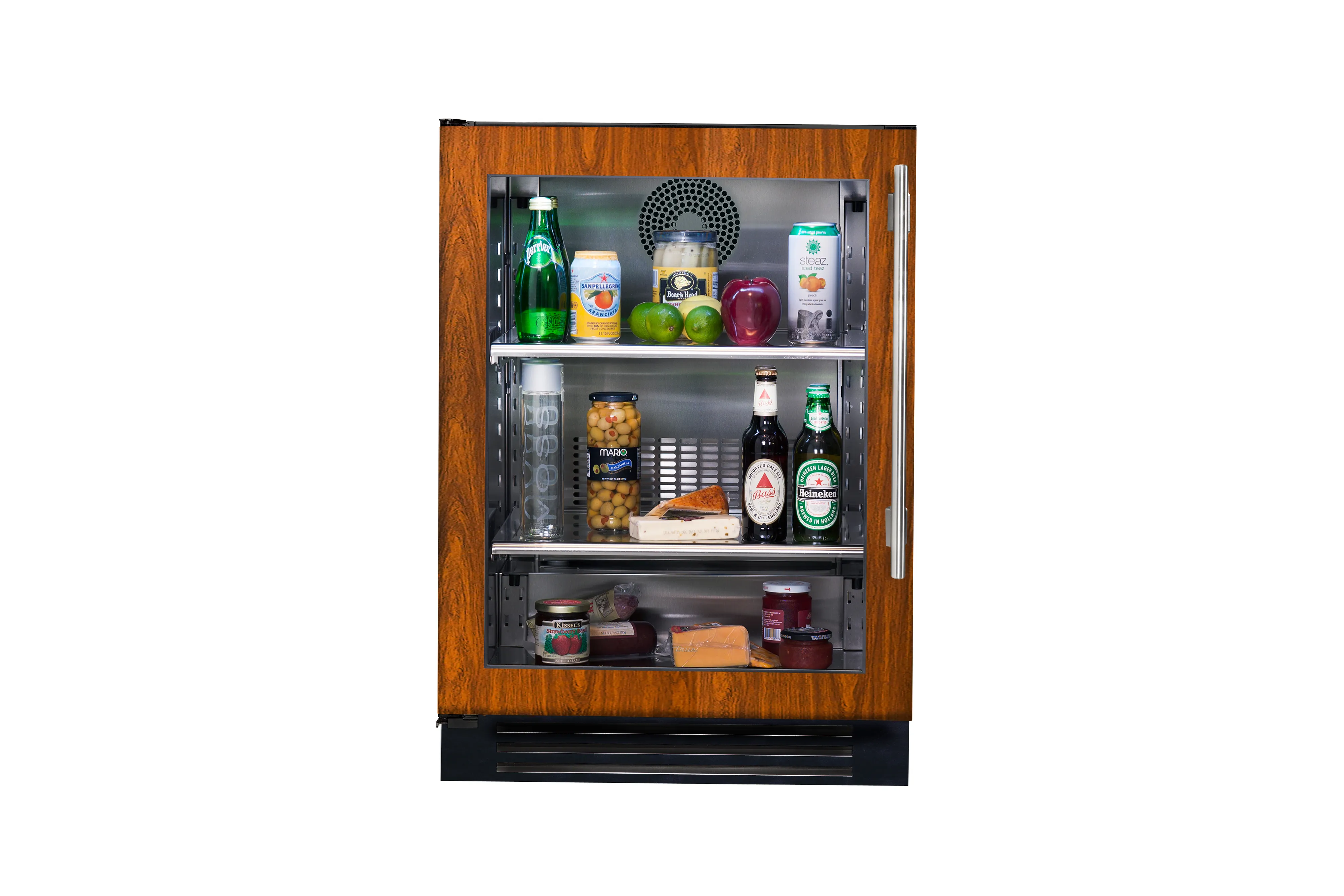 True-Residential TUR-24-L-OG-C Overlay Panel Ready/Glass - 2 Glass Shelves - Hinge Left (L)
