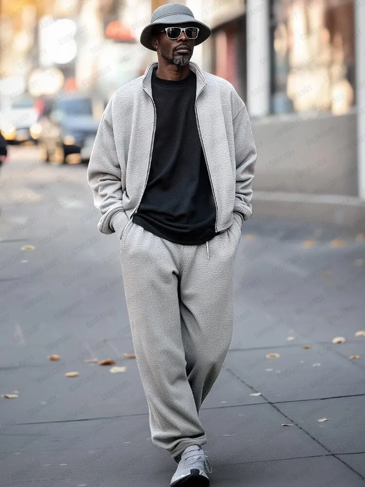Urban Casual Jacket Pants Set