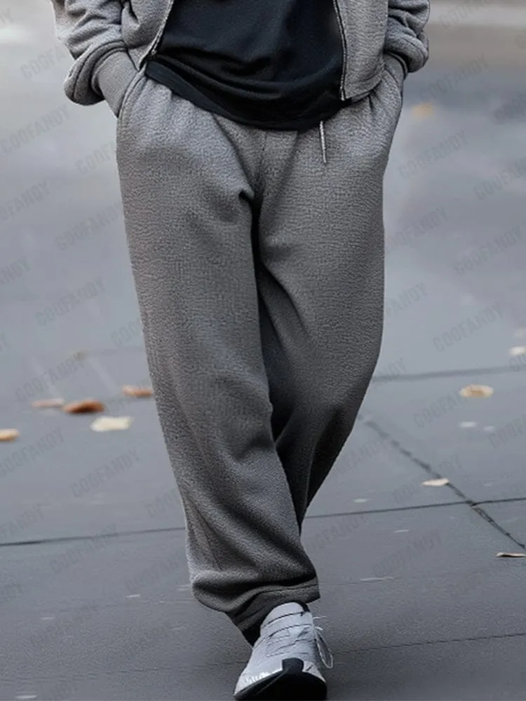 Urban Casual Jacket Pants Set