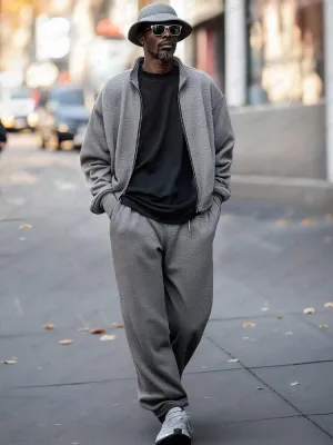 Urban Casual Jacket Pants Set