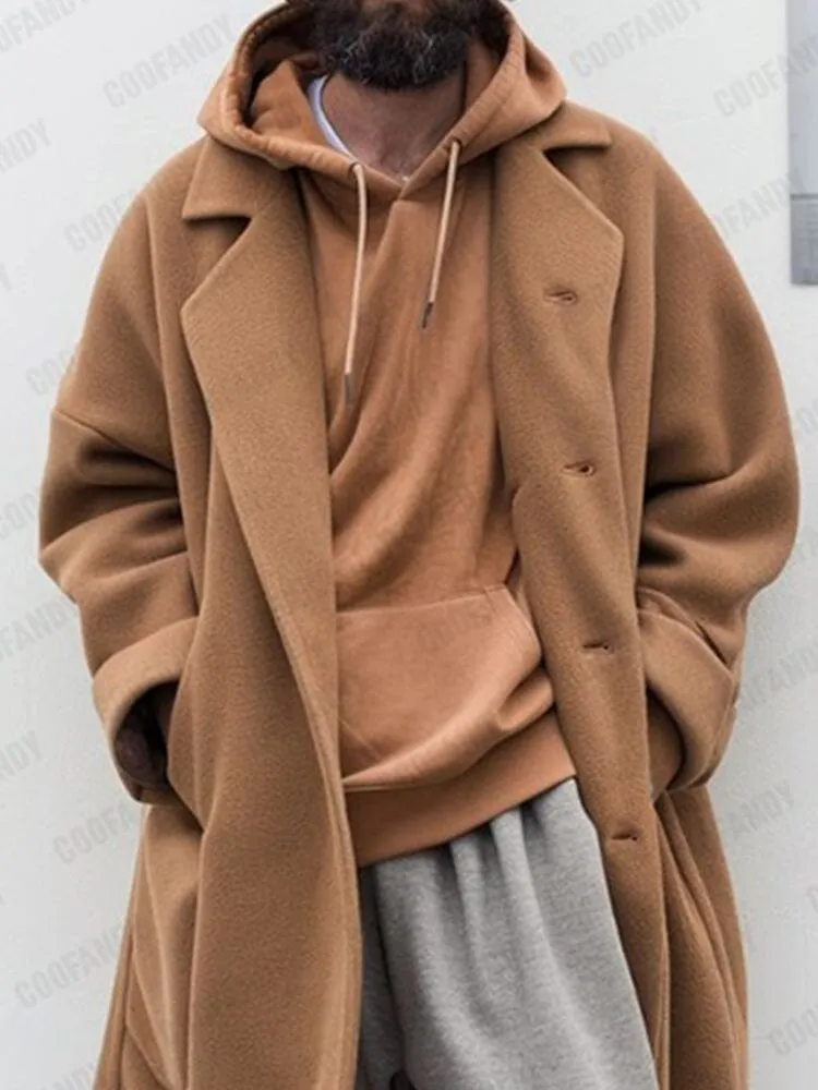 Urban Casual Tweed Coat