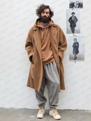 Urban Casual Tweed Coat